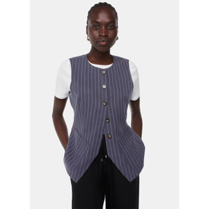 Whistles Lottie Pinstripe Waistcoat